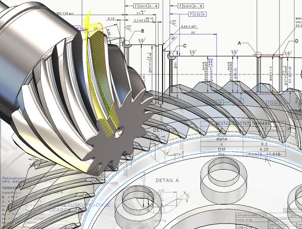 ​A spiral bevel gear is a challenging component to manufacture. The shape is highly complex and requires extreme precision in both design and manufacture. Image: Ata Gears Ltd.​