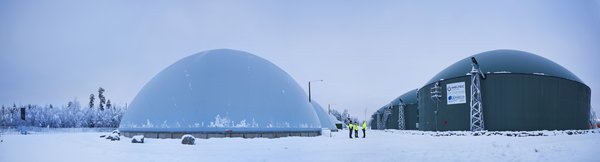 ​Doranovan toimittama biokaasulaitos otettiin käyttöön Jepualla syksyllä 2013.​​ Kuva: Olli-Pekka Latvala​