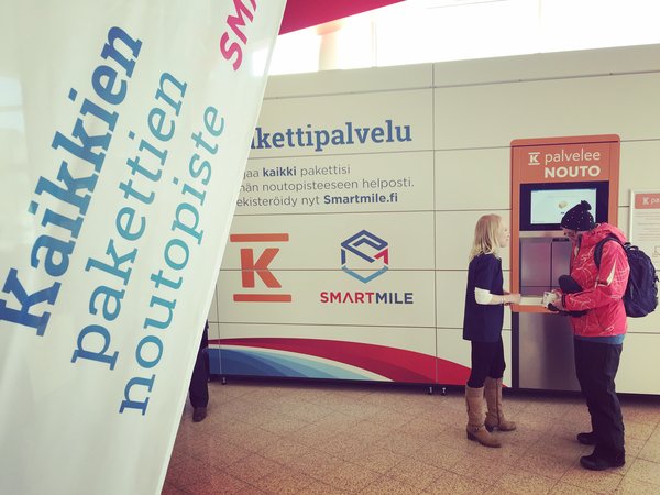 pakettipalvelu k-ryhmä smartmile smarttampere