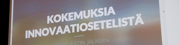 Kokemuksia innovaatiosetelistä