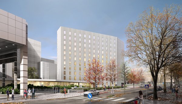 Tampereen Courtyard by Marriott -hotellista rakennetaan yhdyskäytävä Tampere-talon aulaan