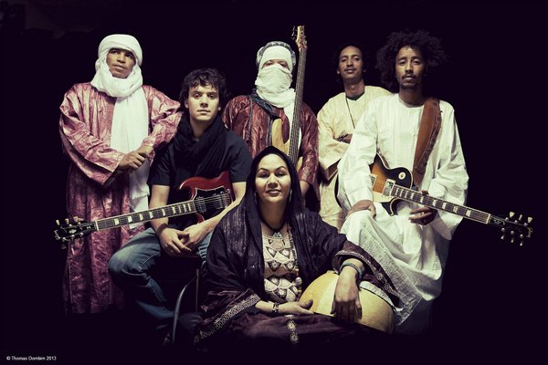 Tamikrest is the top ensemble of the new generation of the Tuareg indigenous people of the Western region of the Sahara. Photo: Thomas Dornbirn.​