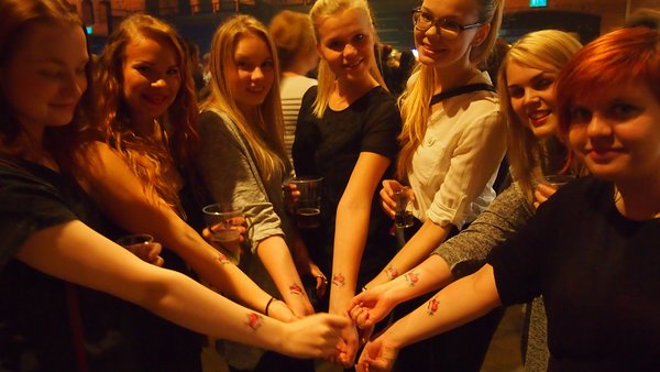 Tampere is also the most loved city in Finland. The students were ready to prove it by getting a Tampere tattoo.​