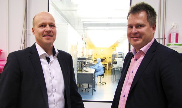 Modulight President & CEO Petteri Uusimaa, and ​​Chairman of the Board Seppo Orsila.​​​