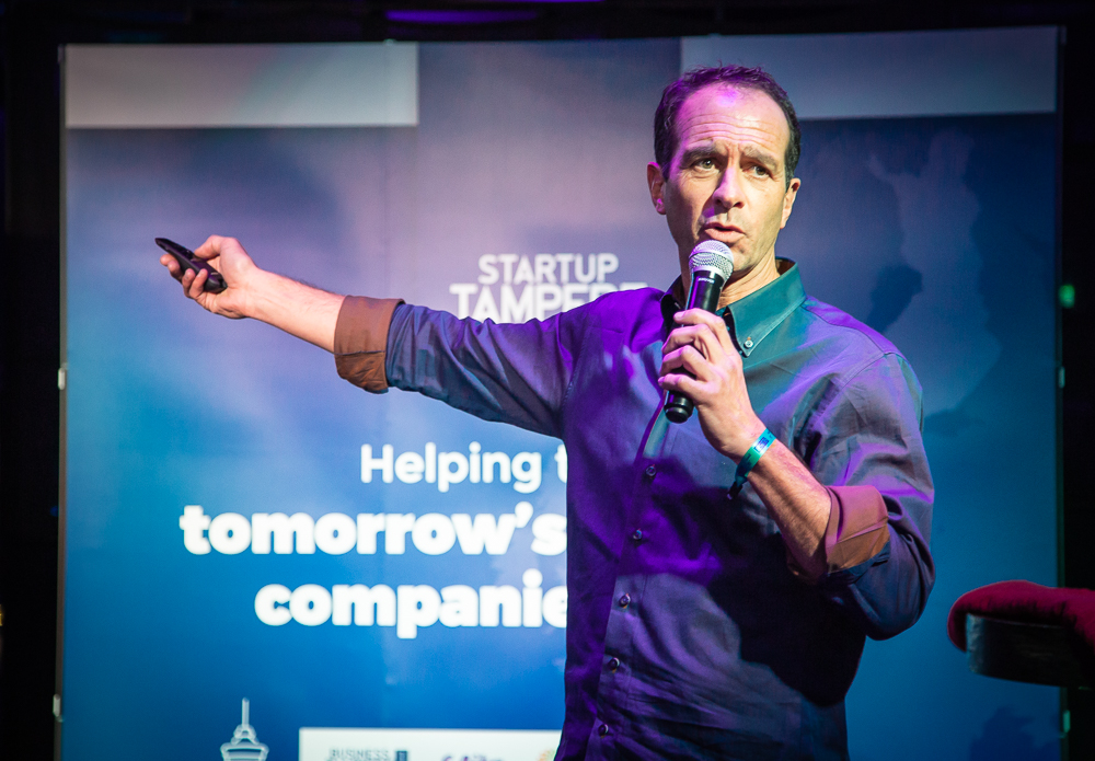 Business Tampere_Investor Chis Vargas at the Tampere Slush Party 2018. Photo: Mirella Mellonmaa