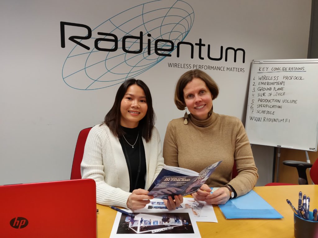 Radientum Oy:n Christine Nguyen ja TE-toimiston EURES-asiantuntija Sonja Pihlaja 17.01.2019