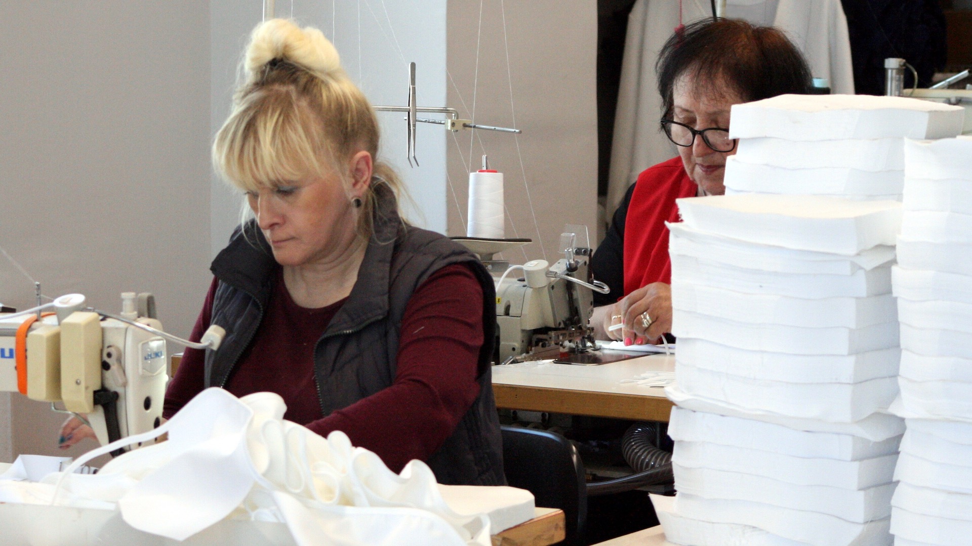 Face masks in production