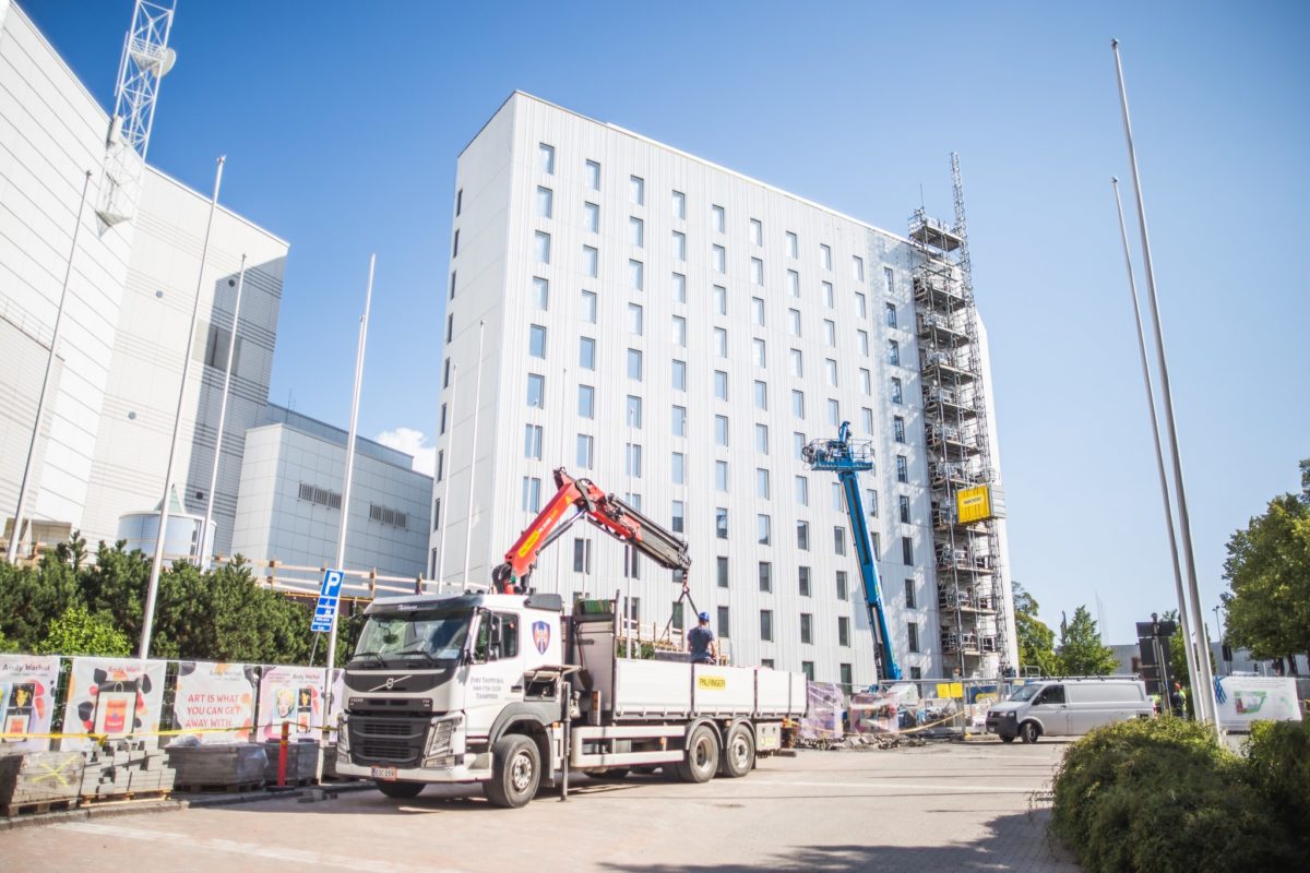 Tampereen Kaupunki Marriott työmaa