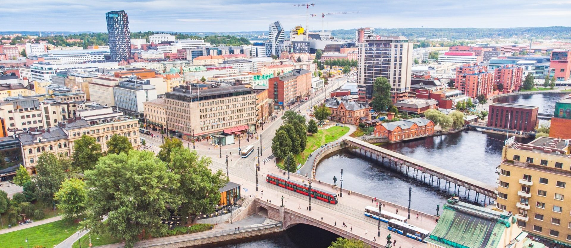 visit tampere hameenpuisto tramway drone views ratikka summer laura vanzo 8 5