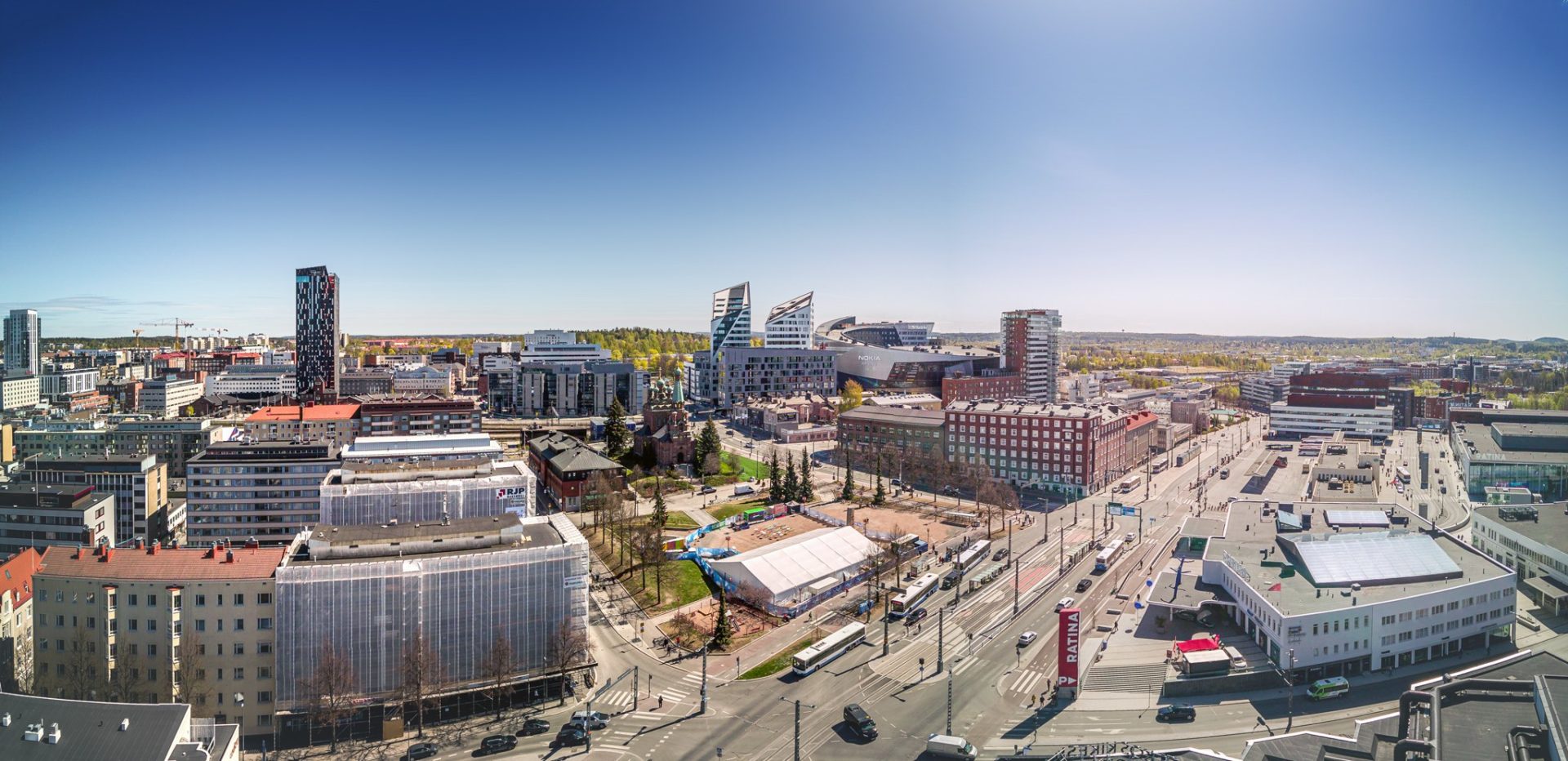 tampere panorama drone view skyfox marko kallio 1